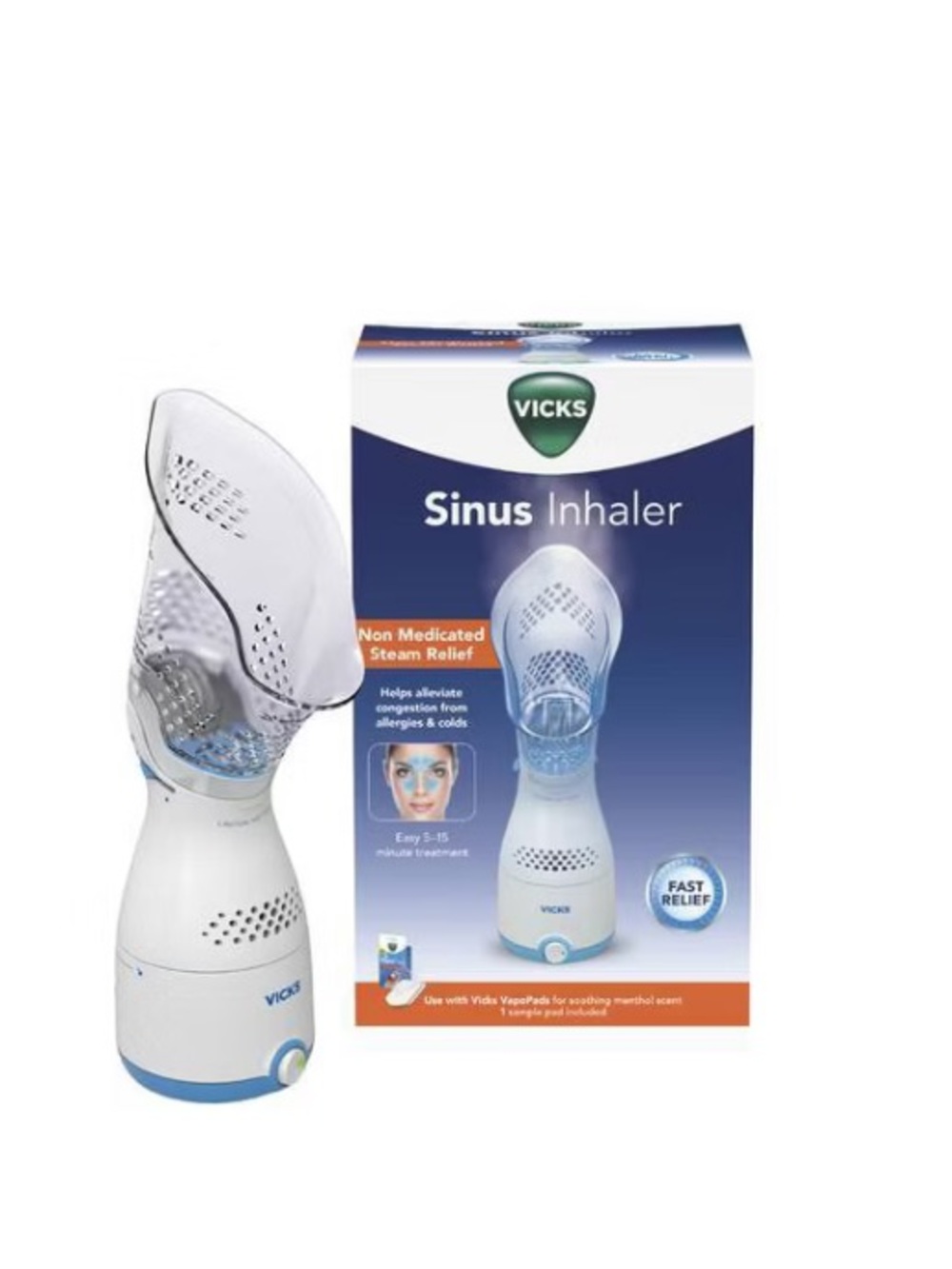 Vicks Personal Steam Inhaler with Variable Steam Control & Soft Mask